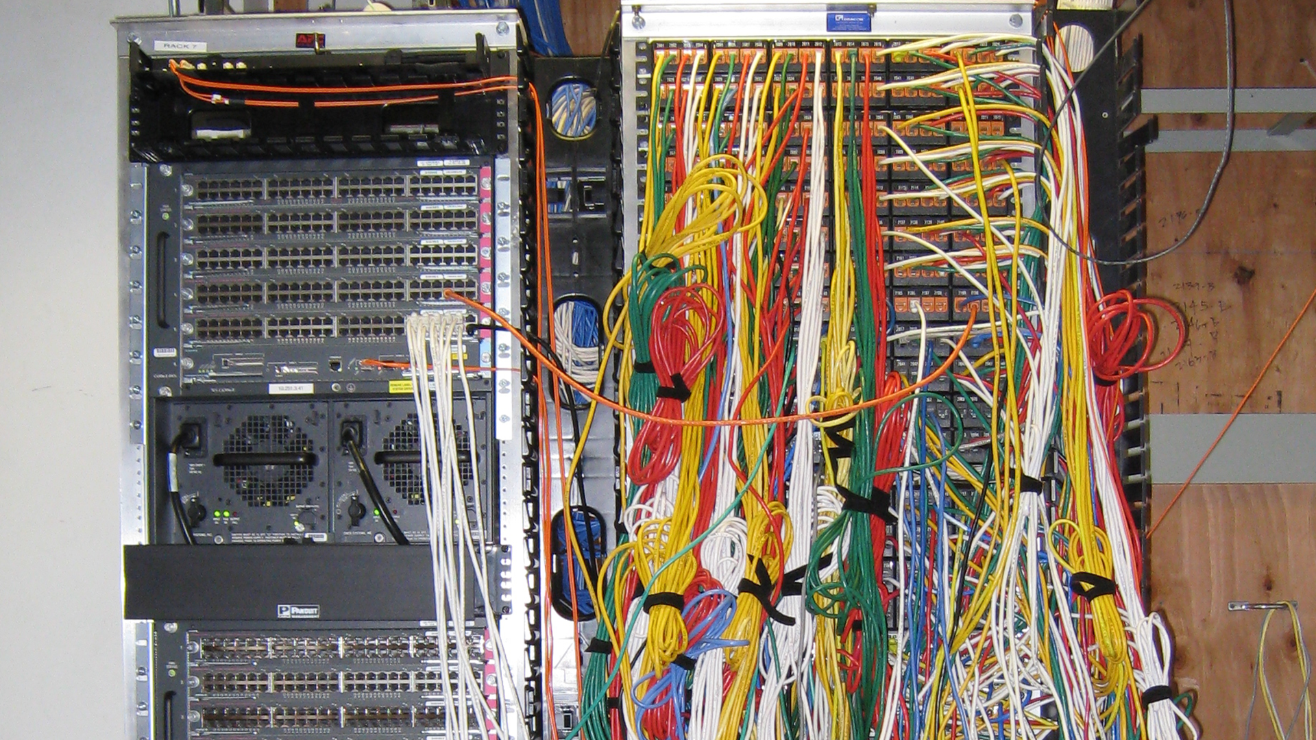 Network Rack Before
